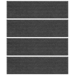 WaterHog 8.5"x30" Set of 4 Squares Indoor/Outdoor Stair Treads Door Mats - 1 of 4