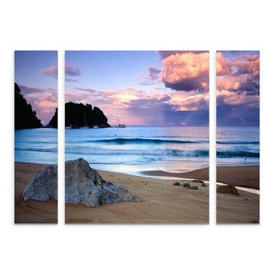 Trademark Fine Art - David Evans 'Kaiteriteri Sunset'