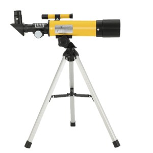 90x Zoom Astronomical Telescope for Kids – 90x Magnification, Includes Two Eyepieces, Tabletop Tripod, and Finder Scope Yellow - 1 of 4