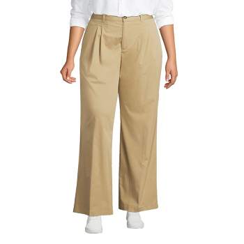 Eloquii Women's Plus Size Wide Leg Leather Pants - 22, Brown : Target