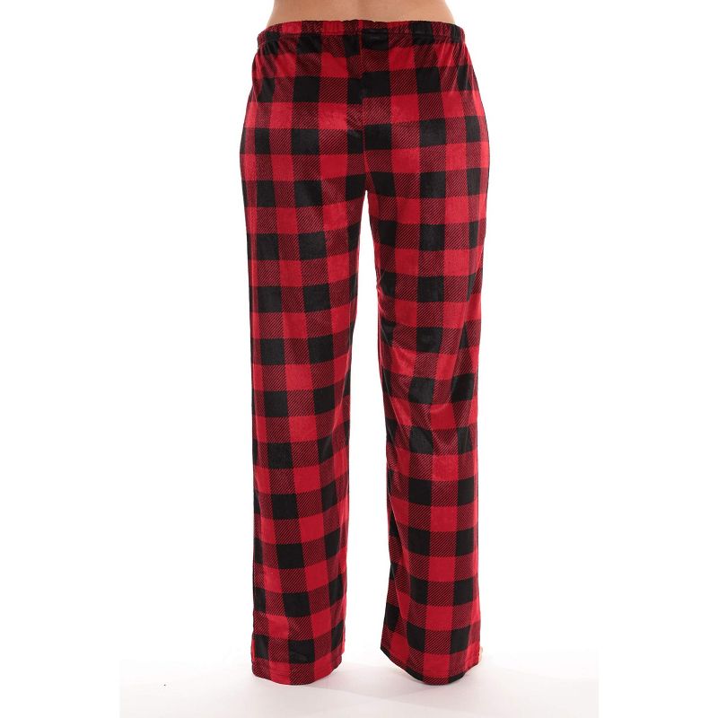 #followme Silky Fleece Printed Pajama Pants for Women, 3 of 4