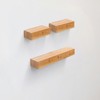 FONTOI 15.7" Floating Shelves, Wall Mounted Shelves for Bathroom, Living Room, Kitchen, Hanging Shelf for Books/Decor, Maple, 5.31"*1.97"*23.62" - 4 of 4