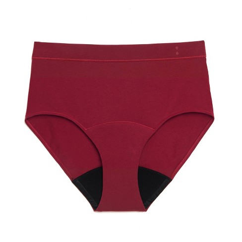Thinx Women's Cotton All Day High-waist Underwear - Rhubarb L : Target