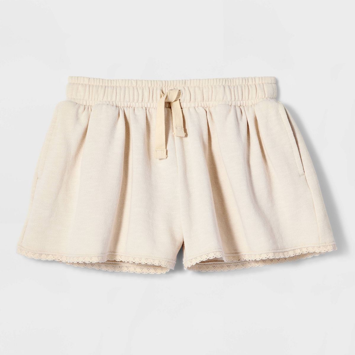 Girls' Lace Trim Knit Pull-On Shorts - Cat & Jack™ - thumbnail 6