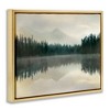Stupell Industries Foggy Lake Forest Landscape Reflection Floating Frame Canvas Art - 2 of 4