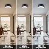 C Cattleya Modern LED 3CCT Drum Flush Mount Ceiling Light - 3 of 4