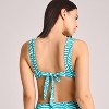 Vitamin A Women's Longline Bikini Top - Jade Print - 2 of 3