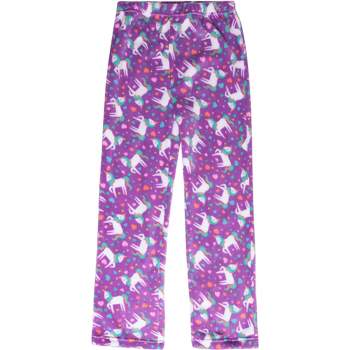 45501-TRQBLK-14-16 Just Love Plush Pajama Pants for Girls (Red / Black,  Girls 5-6)