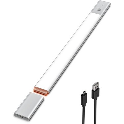 EZVALO 19.69in Under Cabinet Lights, 3 Color Temps, Remote Control, Motion Sensor - 1/2-Pack
