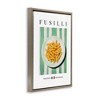 Stupell Industries Traditional Fusilli Pasta Black Framed Floater Canvas Wall Art - 3 of 4