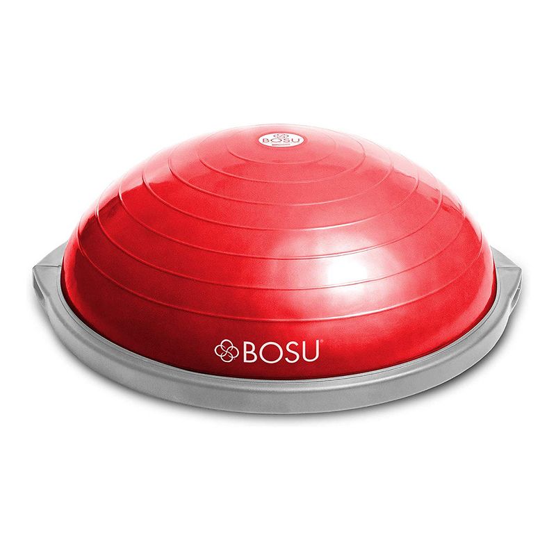 Bosu 65-Centimeter Dynamic Non-Slip Travel-Size Home Gym Workout Balance Ball Pod Trainer for Strength and Flexibility, Red, 3 of 7