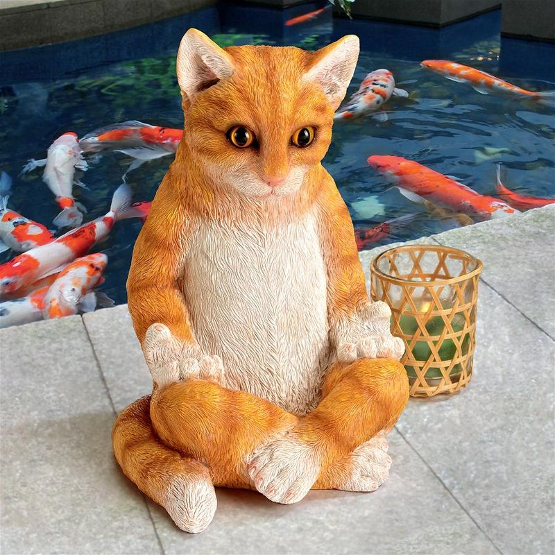 Design Toscano Zen Kitty Meditating Cat Statue, 1 of 9