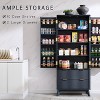 SinCiDo 72" Pantry Cabinet, Kitchen Pantry Storage Cabinet, with 10 Door Shelves & 2 Drawers, Wood Cupboard for Kitchen & Living Room - 2 of 4