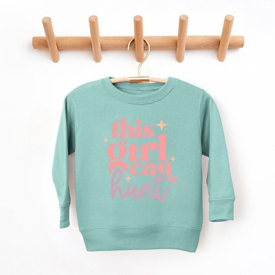 The Juniper Shop This Girl Can Hunt Toddler Graphic Sweatshirt
