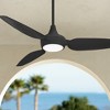60" Minka Aire Modern 3 Blade Outdoor Ceiling Fan with LED Light Remote Control Coal Wet Rated for Patio Exterior Porch Gazebo - 2 of 4
