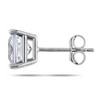 EVERLY JEWELRY |  10K White Gold 2 1/7 CT TGW Created White Sapphire Stud Earrings - 2 of 4