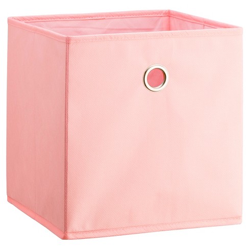 Blush Pink Fabric Storage Bin