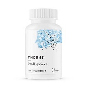 THORNE - Iron Bisglycinate - 25 mg Iron Supplement Without Gastrointestinal Side Effects* - NSF Certified for Sport - Gluten-Free - 60 Servings - 1 of 4