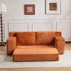 PAGED Loveseat Sofa Comfortable Deep Seat Sofa Bed Modern Corduroy Couch with Pillows for Living Room, No Assembly Required - 2 of 4