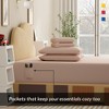 Brushed Percale Weave Cool & Crisp Cotton Rich Fitted Sheet Set, Twin XL by Color Sense - 2 of 4