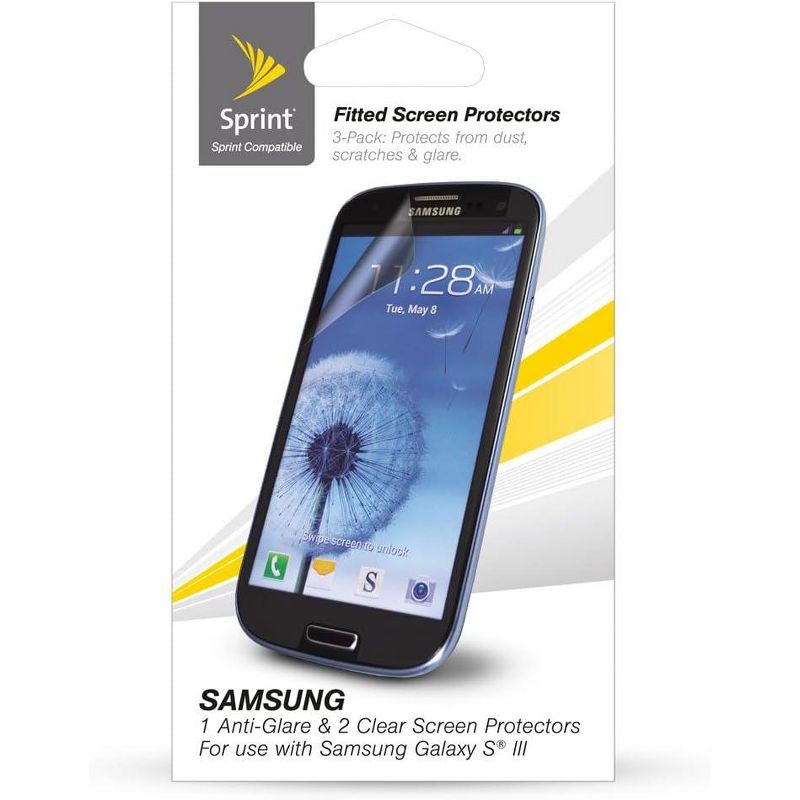 Technocel Anti-Glare Screen Protectors for Samsung Galaxy S3 - 3 Pack - Clear, 1 of 2