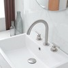 BWE 8 in. Widespread Double Handle Bathroom Faucet With Pop-up Drain Assembly - 3 of 4
