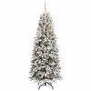 vidaXL Artificial Christmas Tree with 300 LEDs White 78 x 78 x 210 cm - 3 of 4