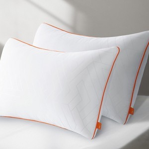 CAVINAS Bed Pillows Set of 2,Pillows with High-Density Support,Machine Washable Design,Hotel Quality Fluffy Pillows for Back,Stomach,Side Sleepers - 1 of 4