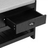NicBex 33.5"L Hall Tree with Bench and Storage Drawer Coat Rack with Top Storage Cabinet and 6 Hooks, for Foyer, Living Room - 4 of 4