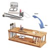 Makeup Station - Eco-Friendly Compact Modern Natural Bamboo Skincare Cosmetic and Vanity Organizer for Bedroom, Bathroom, or Dorm by Hastings Home - 4 of 4
