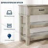 Farmhouse Entryway Console Table ¨C 3-Tier Wooden Sofa Table with 2 Storage Drawers for Hallway, Living Room and Entryway - 4 of 4