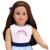 Sophia’s Rainbow Shirt and Striped Skirt for 18" Dolls, Multicolor - image 4 of 4