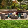 Sapphtopaz Patio Furniture Set Rattan Sectional Outdoor Chairs Porch Furniture with Rectangle Coffee Table Outdoor Sofa for Patio, Garden - 2 of 4