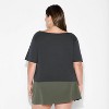 Women's Short Sleeve Off the Shoulder Boxy T-Shirt - Wild Fable™ - 3 of 3
