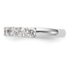 Black Bow Jewelry 14K White Gold 1.0 or 1.6 Ctw Lab Created Diamond 9-Stone Tapered Band - 4 of 4
