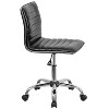 Merrick Lane Home Office Chair Ergonomic Executive Ribbed Low Back Armless Computer Desk Chair - Base, Frame & Border - 3 of 4