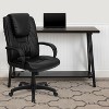 Emma and Oliver High Back Black LeatherSoft Oversized Headrest Executive Swivel Office Chair - 2 of 4