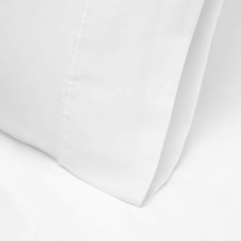 1000 Thread Count Solid Lyocell-Blend Pillowcase Set by Blue Nile Mills