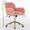 FONTOI Adjustable Office Chair with Golden Metal Base - 3 of 4