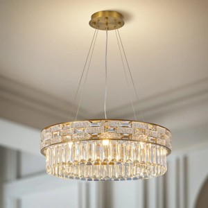 16"-31" luxury crystal chandelier - 1 of 4