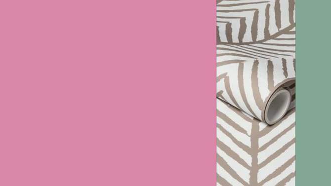 Herringbone Stripe Peel &#38; Stick Wallpaper Tan - Threshold&#8482;, 2 of 12, play video