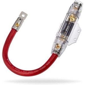 InstallGear IG0WFHOFC 1-Foot 1/0 AWG Gauge Wire with 150A ANL Fuse Holder - 1 of 3