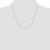 Black Bow Jewelry 0.8mm 14k Yellow Gold Solid D/C Cable Chain Necklace - 3 of 4