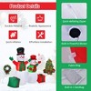 Costway 6Ft & 5Ft Christmas Inflatable Snowmen Blow Up Christmas Decoration - 3 of 4