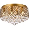 Elegant Lighting Tully 6 lights brass flush mount - 3 of 4