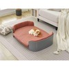 Gulches Gray Pink Pet Bed - Scandinavian Style Cat Sofa - 3 of 4