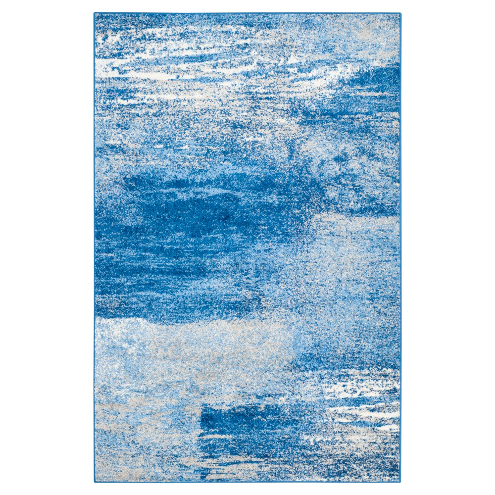 Nykko Area Rug - Silver/Blue (5'1inx7'6in) - Safavieh