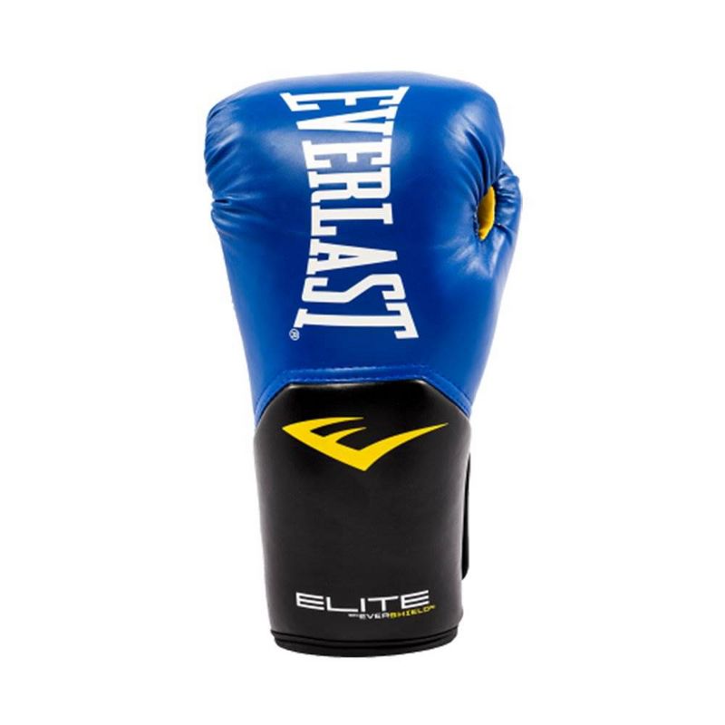 Everlast Blue Elite Pro Style Boxing Gloves 12 ounce & Black 120 Inch Hand Wraps, 4 of 7