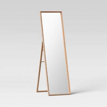 18" x 65" Classic Wood Mirror Natural - Threshold™