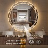 LED Bathroom Mirror Round Mirror With Light Toilet Mirror With Adjustable LED Color Temperatures,Anti-Fog,Wall Mounted Makeup Mirror-The Pop Home - 3 of 4